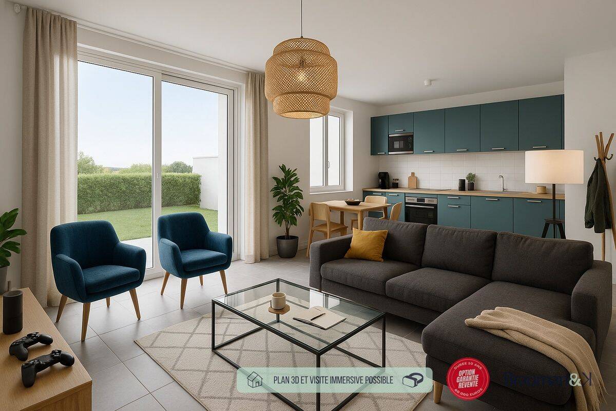 Appartement 3 pièces 62 m² · à La Chapelle-sur-Erdre · 62 m² · 303 000 €