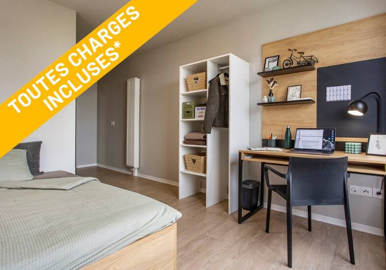 Appartement à louer 515 € 1 pièce 17 m² Ennequin Loos 59120