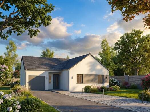 Terrain avec maison neuve à vendre 212 857 € 3 pièces 2 chambres 78 m² 1 285 m² de terrain Herbault 41190