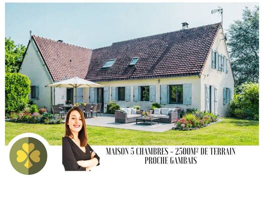 Maison à vendre 458 000 € 8 pièces 6 chambres 164 m² 2 500 m² de terrain Houdan 78550