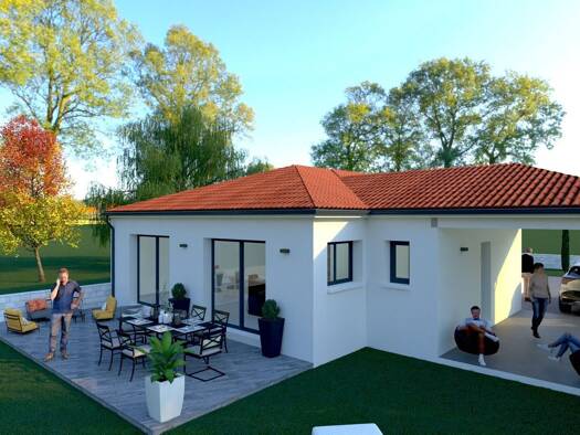 Maison de plain-pied à vendre 428 400 € 4 pièces 3 chambres 111 m² 471 m² de terrain Grézieu-la-Varenne 69290