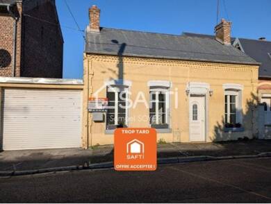 Maison à vendre 69 000 € 4 pièces 2 chambres 80 m² 388 m² de terrain Chauny 02300