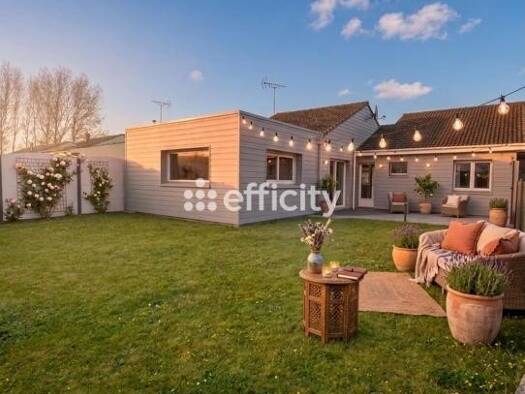 Maison de plain-pied à vendre 229 900 € 4 pièces 3 chambres 110 m² 316 m² de terrain Nord Oye-Plage 62215