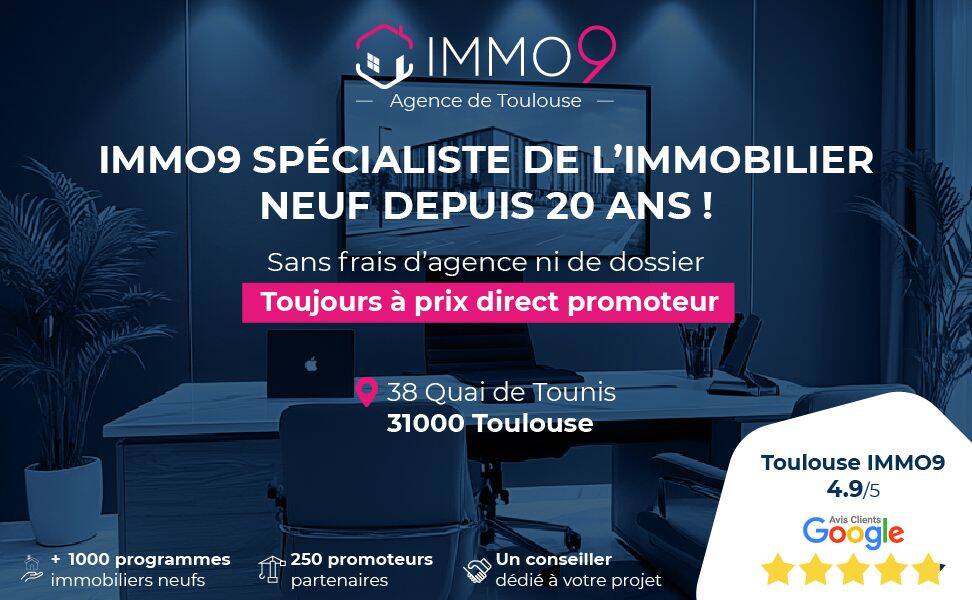 Appartement 2 pièces 42 m² · à Toulouse · 42,1 m² · 184 900 €