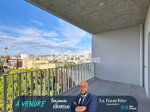 Appartement à vendre - neuf 379 000 € 3 pièces 2 chambres 63 m² Étage 7/8 Aiguerelles - Nouvelle Mairie Montpellier 34000