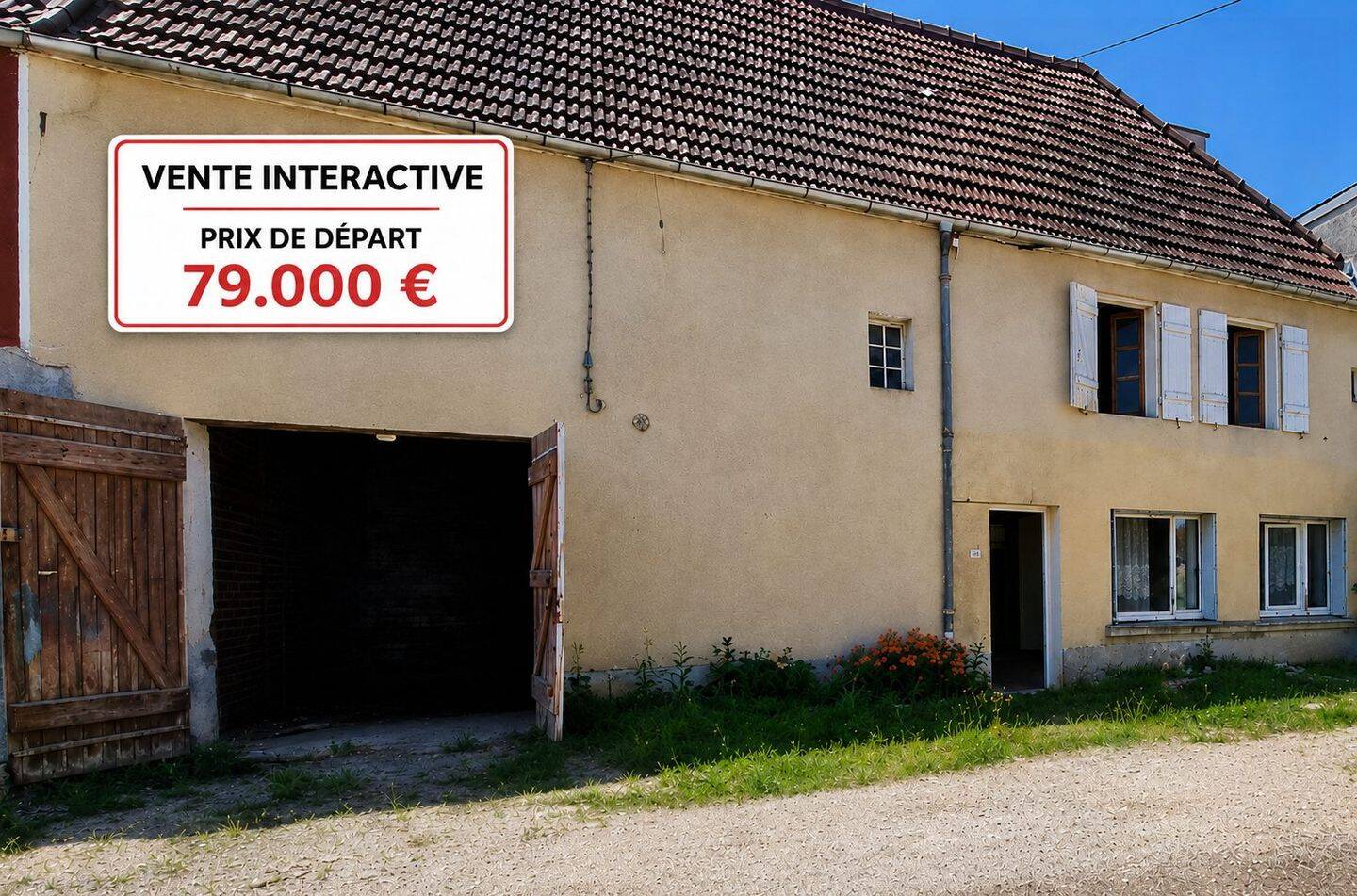 Maison 6 pièces 60 m² · à Labergement-lès-Seurre · 60 m² · 79 000 €