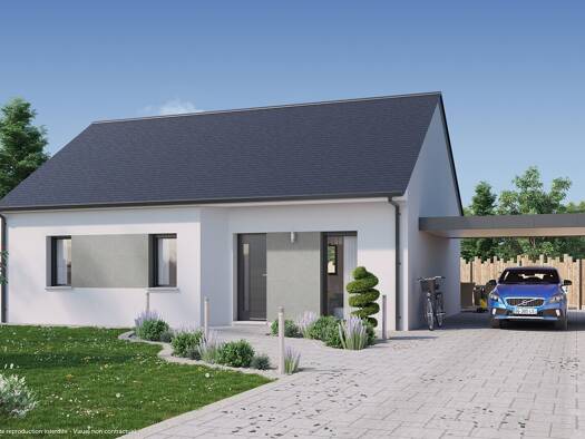 Terrain avec maison neuve à vendre 328 992 € 4 pièces 3 chambres 76 m² 658 m² de terrain Bretigny 21490