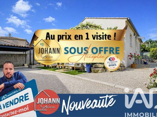 Maison de plain-pied à vendre 327 000 € 5 pièces 3 chambres 97 m² 467 m² de terrain Ouest Sud Vaison-la-Romaine 84110