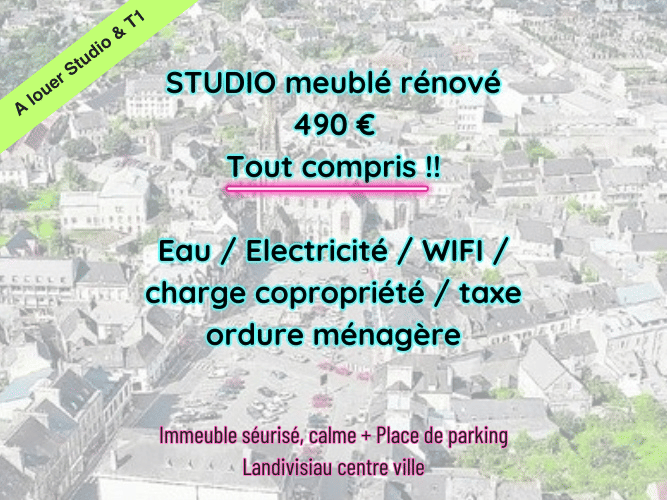 Appartement 1 pièce 30 m² · à Landivisiau · 30 m² · 490 €/mois