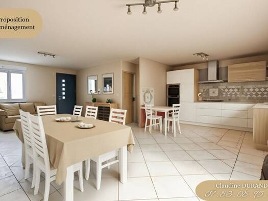 Maison de plain-pied à vendre 244 400 € 4 pièces 2 chambres 74,5 m² 956 m² de terrain Campbon 44750