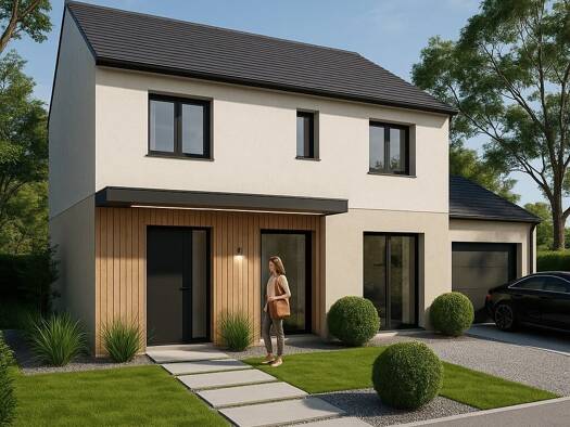 Terrain avec maison neuve à vendre 500 292 € 5 pièces 4 chambres 108 m² 362 m² de terrain Résidence du Parc Massy 91300