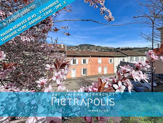 Maison à vendre 219 000 € 4 pièces 3 chambres 93 m² Nord Ouest Tarare 69170