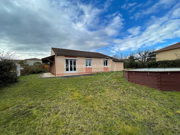 Maison de plain-pied à vendre 436 000 € 4 pièces 3 chambres 87 m² 822 m² de terrain Brindas 69126