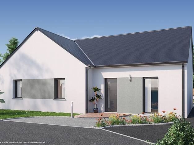 Terrain avec maison neuve à vendre 193 289 € 4 pièces 3 chambres 93 m² 312 m² de terrain Druye 37190