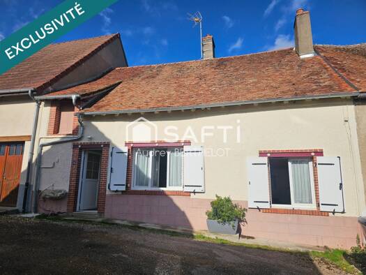 Maison à vendre 49 000 € 2 pièces 1 chambre 65 m² 293 m² de terrain Bannay 18300