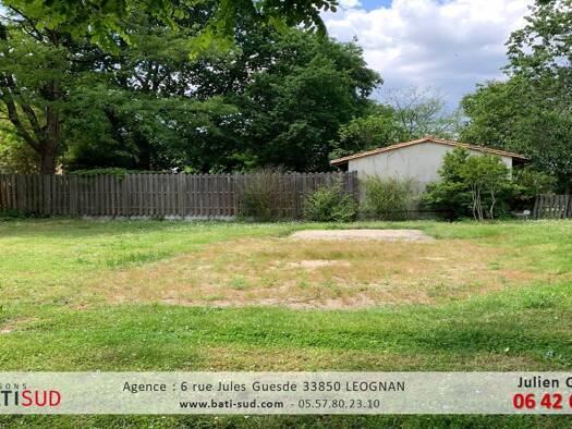 Terrain constructible viabilisé à vendre 130 000 € 480 m² de terrain La Terrasse Saint-Loubès 33450