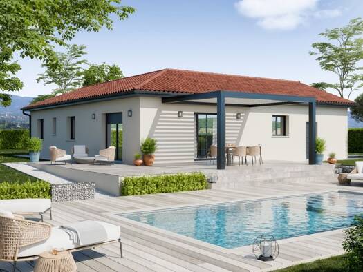 Terrain avec maison neuve à vendre 254 000 € 4 pièces 3 chambres 90 m² 622 m² de terrain Émeringes 69840