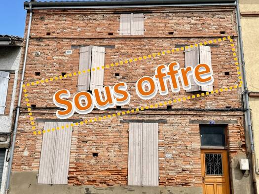 Maison de ville à vendre 85 000 € 4 pièces 3 chambres 84 m² 69 m² de terrain Sud Ouest Moissac 82200