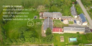 Mas à vendre 290 000 € 5 pièces 3 chambres 176 m² Meslay-le-Vidame 28360