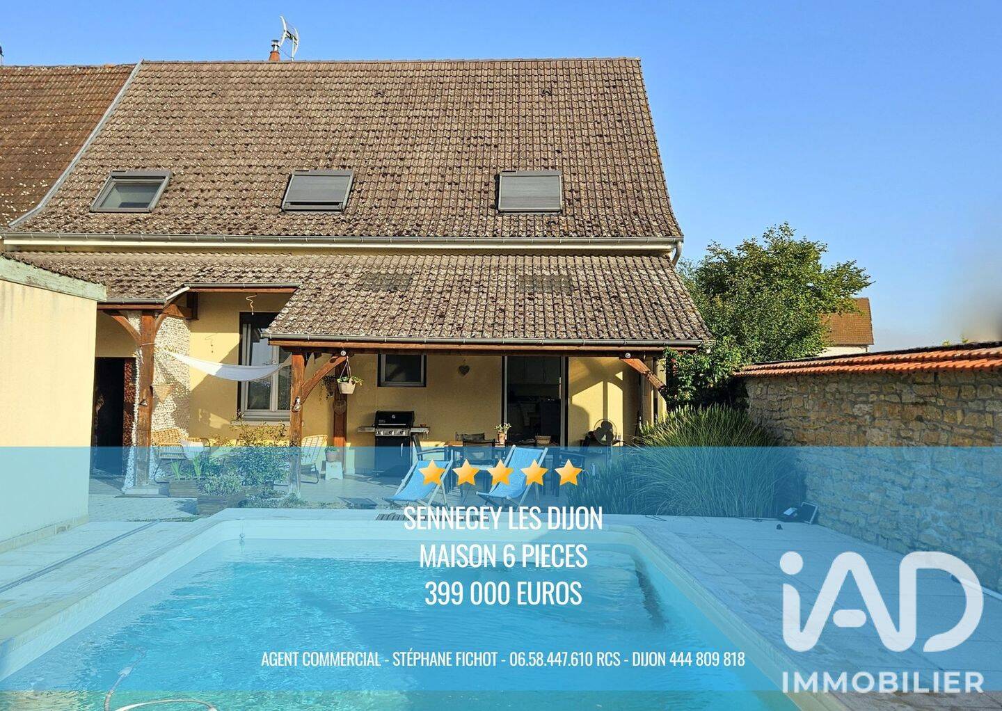 Maison 6 pièces 148 m² · à Sennecey-lès-Dijon · 147,7 m² · 399 000 €