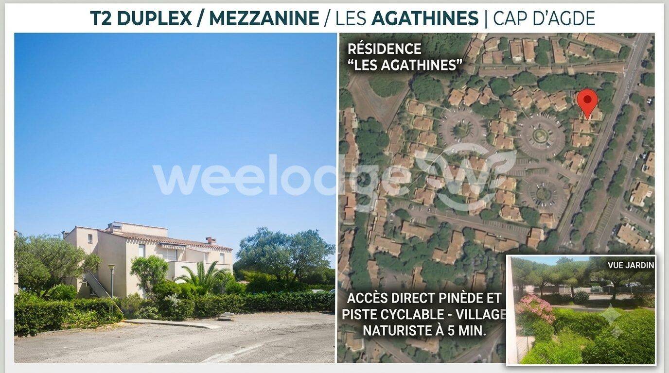 Appartement 2 pièces 39 m² · à Agde · 38,5 m² · 131 000 €