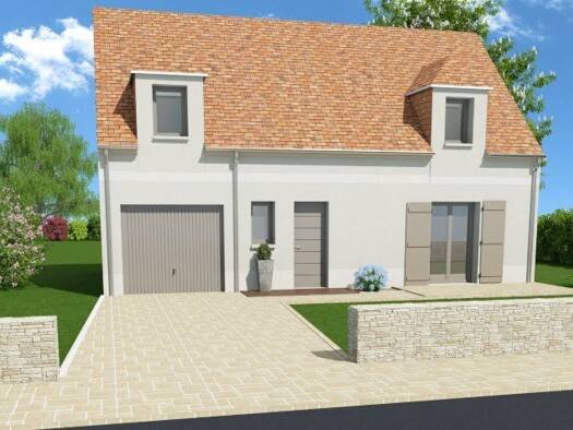 Terrain avec maison neuve à vendre 288 900 € 5 pièces 3 chambres 89 m² 747 m² de terrain Chars 95750