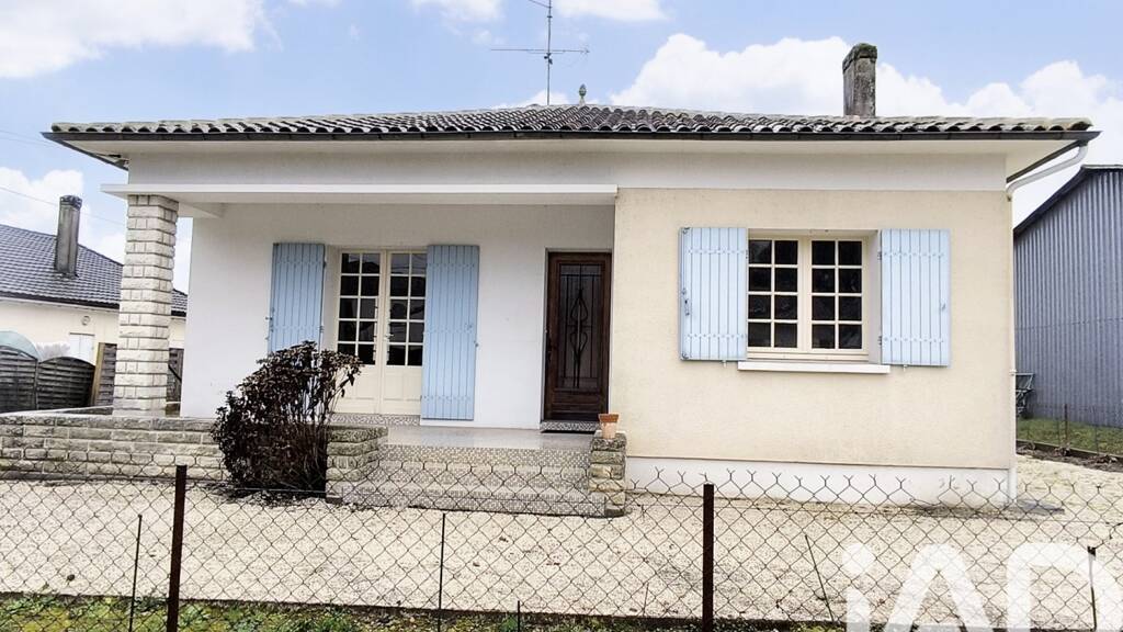 Maison de plain-pied à vendre 132 000 € 4 pièces 3 chambres 85 m² 770 m² de terrain Gardonne 24680