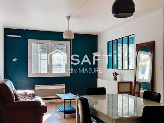 Appartement à vendre 180 000 € 2 pièces 1 chambre 50 m² Étage 1/3 Tortière Nantes 44300