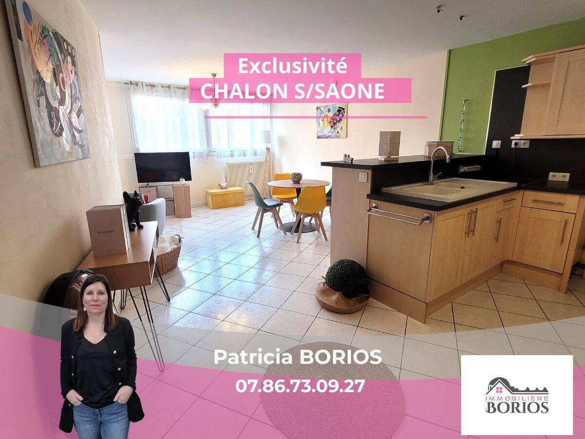 Appartement 3 pièces 76 m² · à Chalon-sur-Saône · 75,5 m² · 88 000 €