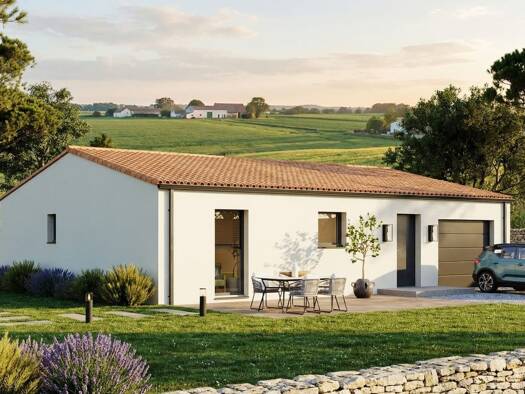 Terrain avec maison neuve à vendre 209 966 € 4 pièces 3 chambres 85 m² 370 m² de terrain Sud Surgères 17700