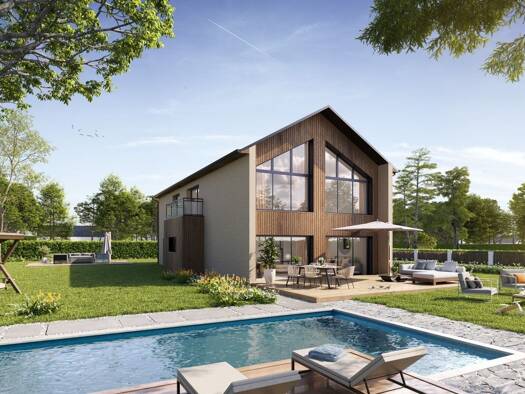 Terrain avec maison neuve à vendre 417 684 € 5 pièces 4 chambres 164 m² 1 187 m² de terrain Fontenelle Déville-lès-Rouen 76250