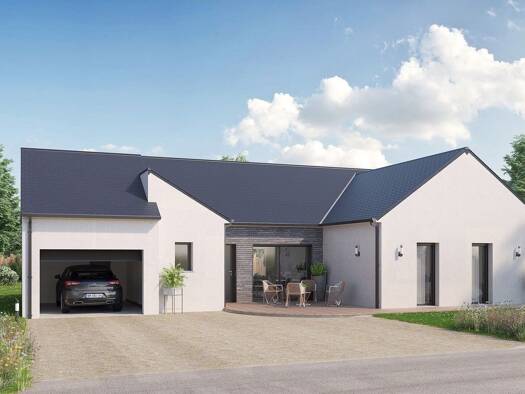 Terrain avec maison neuve à vendre 349 029 € 4 pièces 3 chambres 110 m² 968 m² de terrain Charentilly 37390