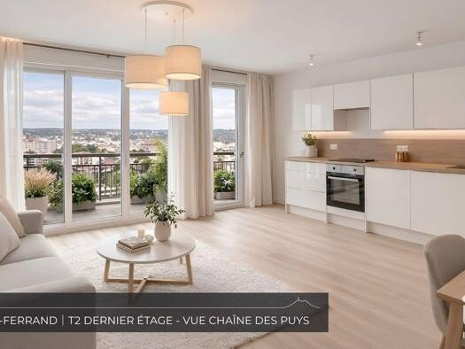 Appartement à vendre - neuf 184 700 € 2 pièces 1 chambre 42 m² Étage 5/5 Bien Assis Clermont-Ferrand 63100