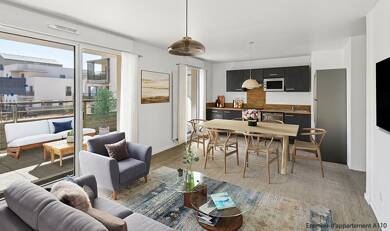 Appartement à vendre - Neuf 439 000 € 5 pièces 117,1 m² 3ème étage Douets Milletiere Tours 37100