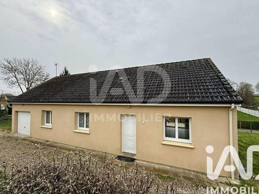 Maison de plain-pied à vendre 220 000 € 5 pièces 3 chambres 89 m² 777 m² de terrain Saint-Vaast-du-Val 76890