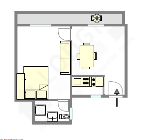 Appartement 2 pièces 29 m² · à Paris 18ème Arrondissement · 29 m² · 1 305 €/mois