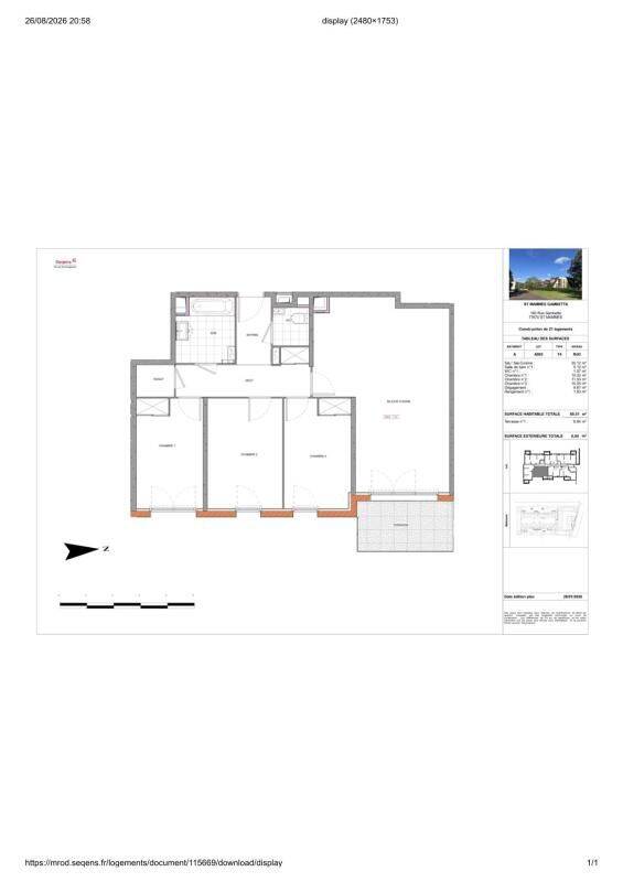 Appartement 4 pièces 80 m² · à Saint-Mammès · 80 m² · 1 143 €/mois