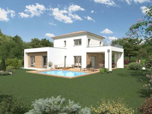 Terrain avec maison neuve à vendre 381 000 € 6 pièces 4 chambres 138 m² 4 500 m² de terrain Cabrerets 46330