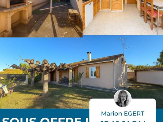 Maison de plain-pied à vendre 259 000 € 4 pièces 3 chambres 89 m² 399 m² de terrain Vestric-et-Candiac 30600