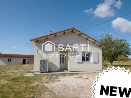 Maison de plain-pied à vendre 114 240 € 3 pièces 2 chambres 82 m² 96 m² de terrain Le Grand-Madieu 16450