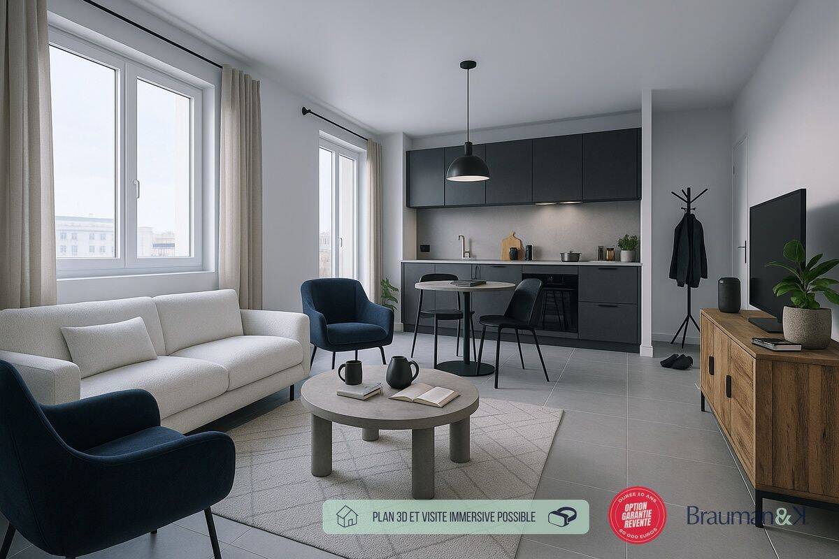 Appartement 1 pièce 19 m² · à Le Mans · 19 m² · 99 000 €