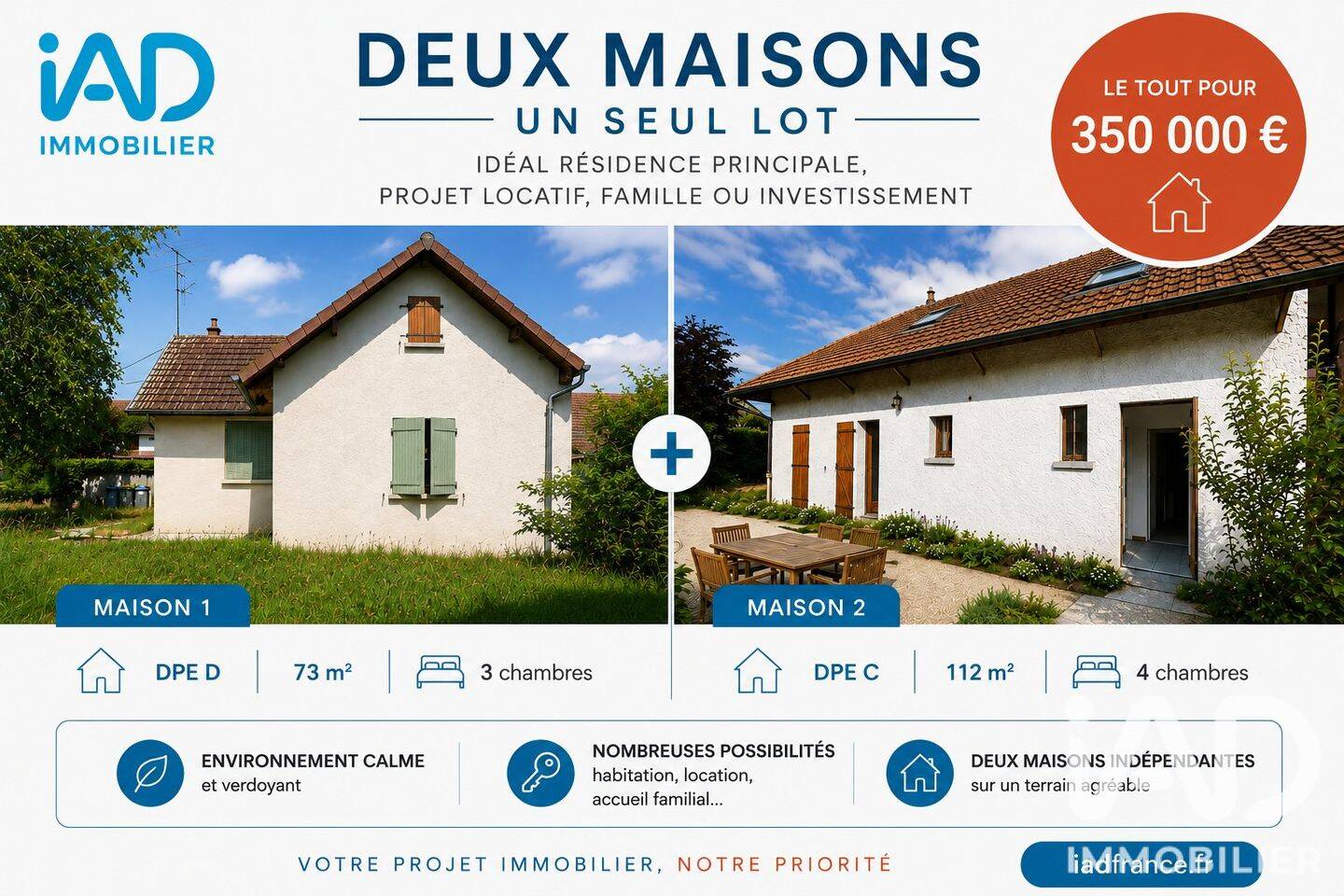 Maison 10 pièces 185 m² · à Longwy-sur-le-Doubs · 185,2 m² · 350 000 €