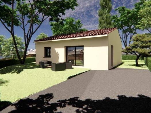 Terrain avec maison neuve à vendre 235 000 € 3 pièces 2 chambres 70 m² 310 m² de terrain Montélier 26120