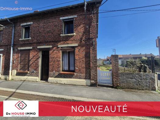 Maison à vendre 75 000 € 3 pièces 2 chambres 102 m² 289 m² de terrain Molinghem Isbergues 62330