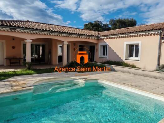Maison de plain-pied à vendre 429 000 € 6 pièces 4 chambres 169 m² 1 240 m² de terrain Sauzet 26740