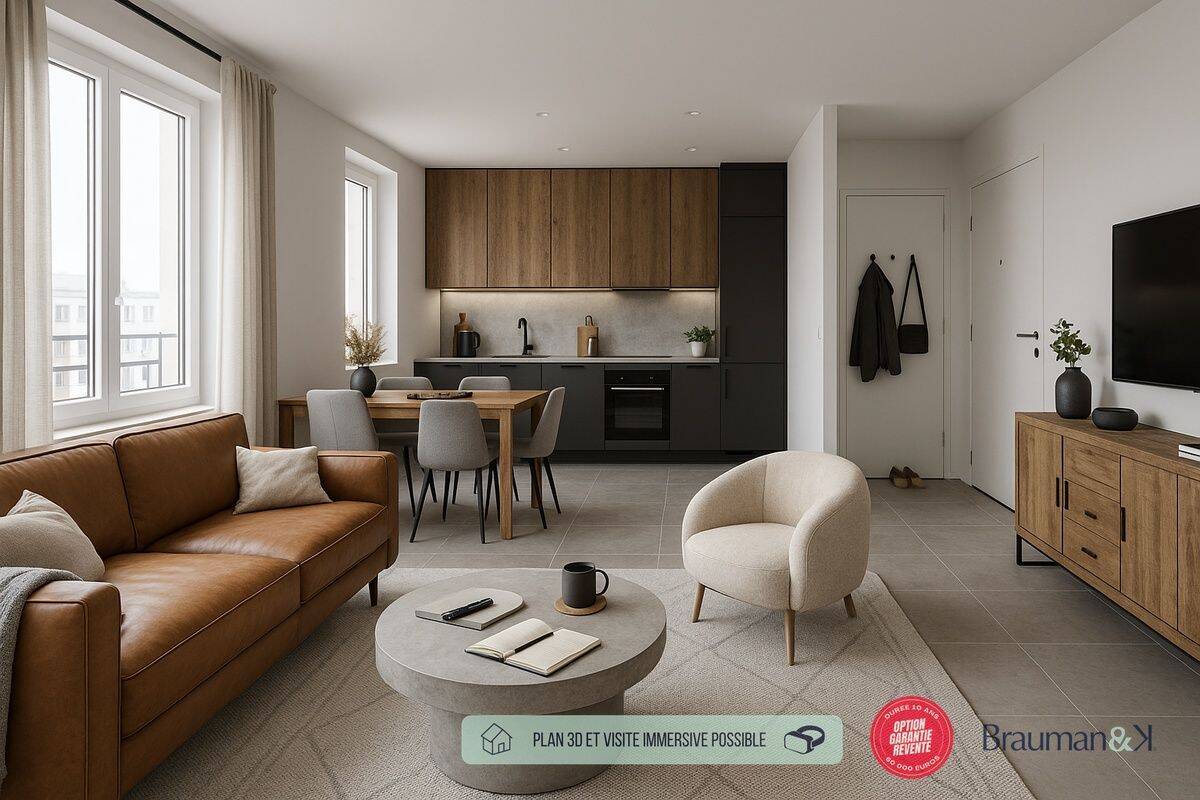 Appartement 2 pièces 39 m² · à Rennes · 39 m² · 156 000 €