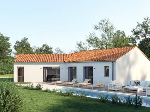 Terrain avec maison neuve à vendre 319 796 € 5 pièces 4 chambres 104 m² 413 m² de terrain Breuillet 17920