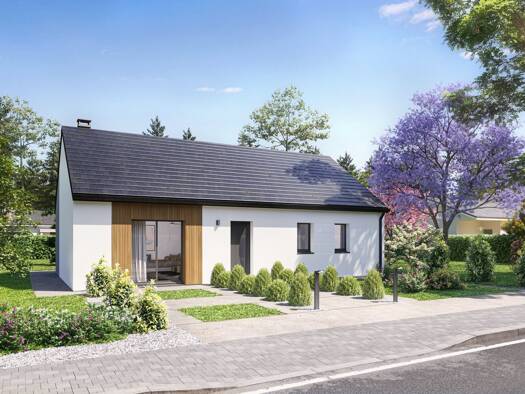 Terrain avec maison neuve à vendre 195 000 € 4 pièces 3 chambres 84,7 m² 815 m² de terrain Saint-Nicolas-d'Aliermont 76510