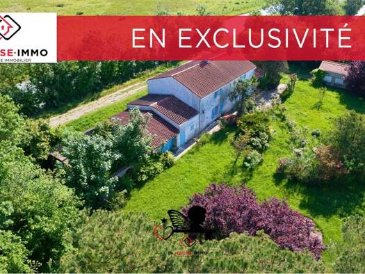 Maison à vendre 165 000 € 6 pièces 4 chambres 175 m² 2 300 m² de terrain Chaillé-les-Marais 85450