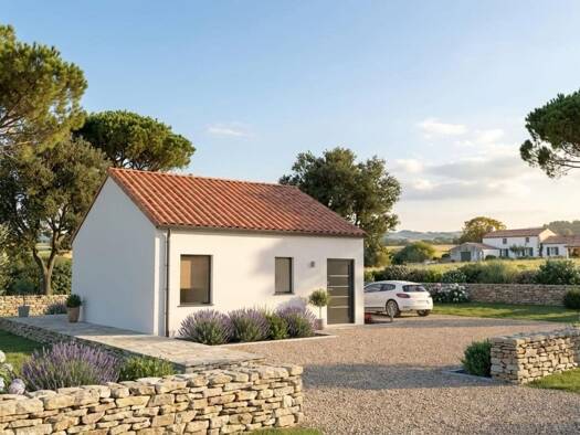 Terrain avec maison neuve à vendre 138 145 € 2 pièces 1 chambre 50 m² 410 m² de terrain Grissais-Gros Noyer Fontenay-le-Comte 85200